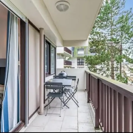 Swimming Pool And View In Apartment Trouville-sur-Mer